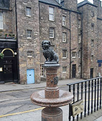 Candlemaker Hall behind Greyfriar's Bobby