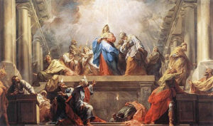 Pentecost by Fidel Schabet (1813-1874)