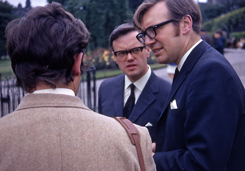 14. Derek Prime and Norman Sinclair at the Ross Bandstand