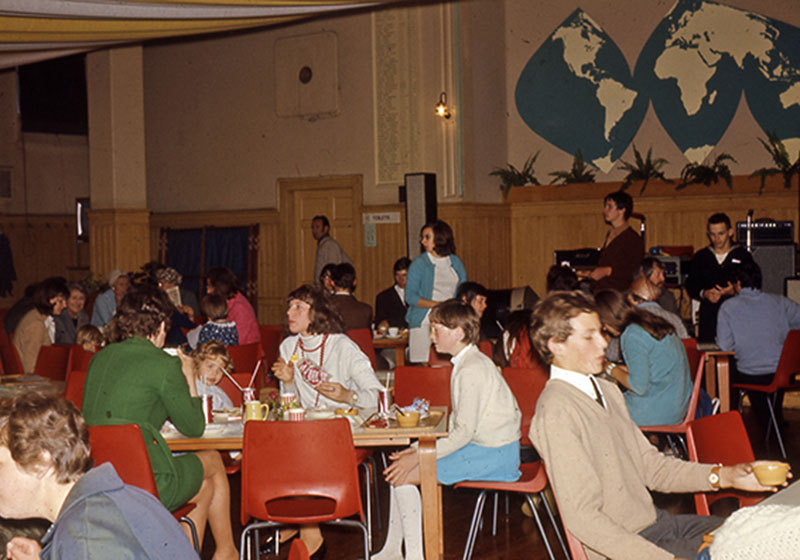 6. Cafe in the lower hall in the Chapel