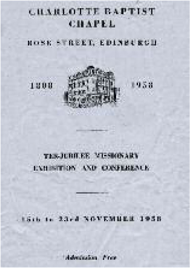 The Ter-jubilee missionary exhibition in November 1958 was the largest ever mounted in the Chapel.