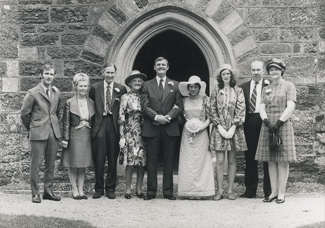 George's wedding, 1972