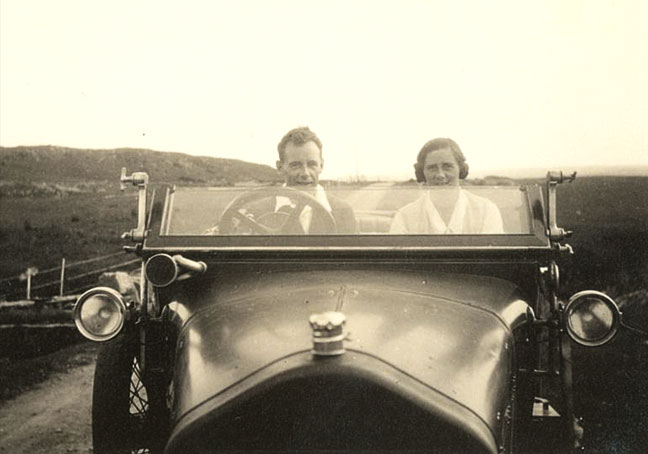 Driving to Loch Maree, 1928