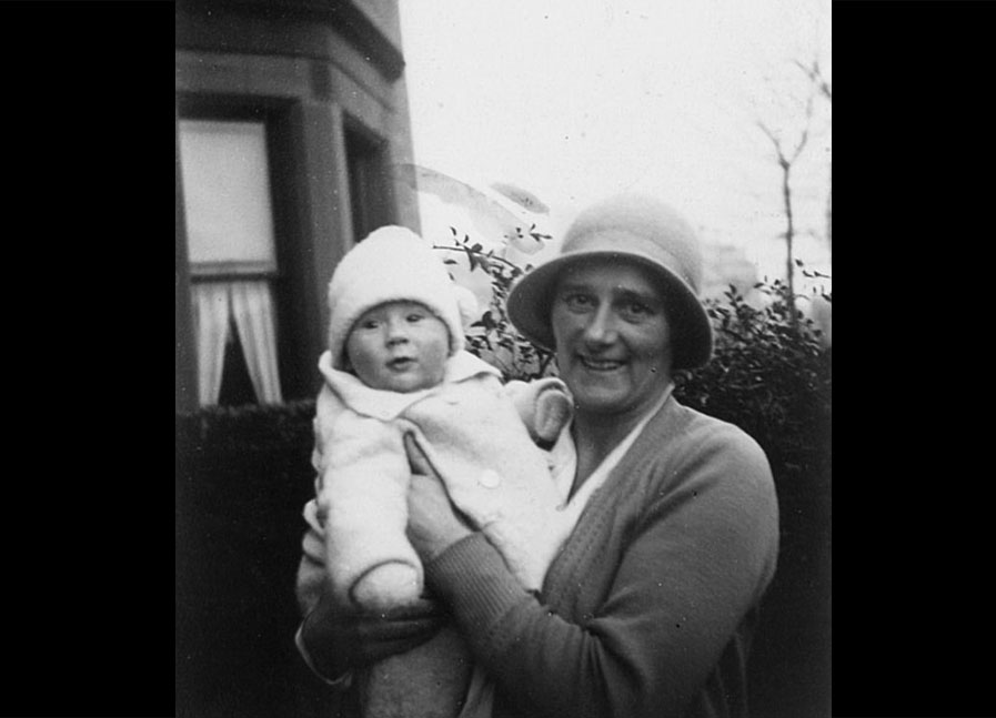 Mother, Isobel, with Ian, c 1933