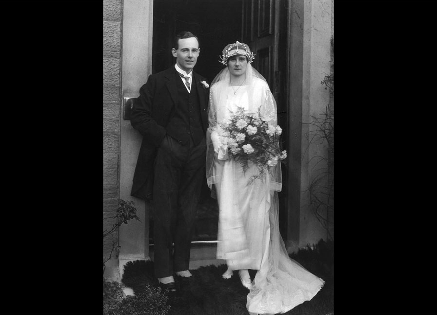 Francis and Isobel's wedding, December 1923