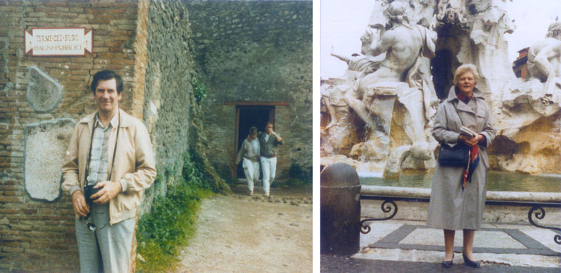 Ian and Joyce in Rome